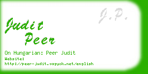 judit peer business card